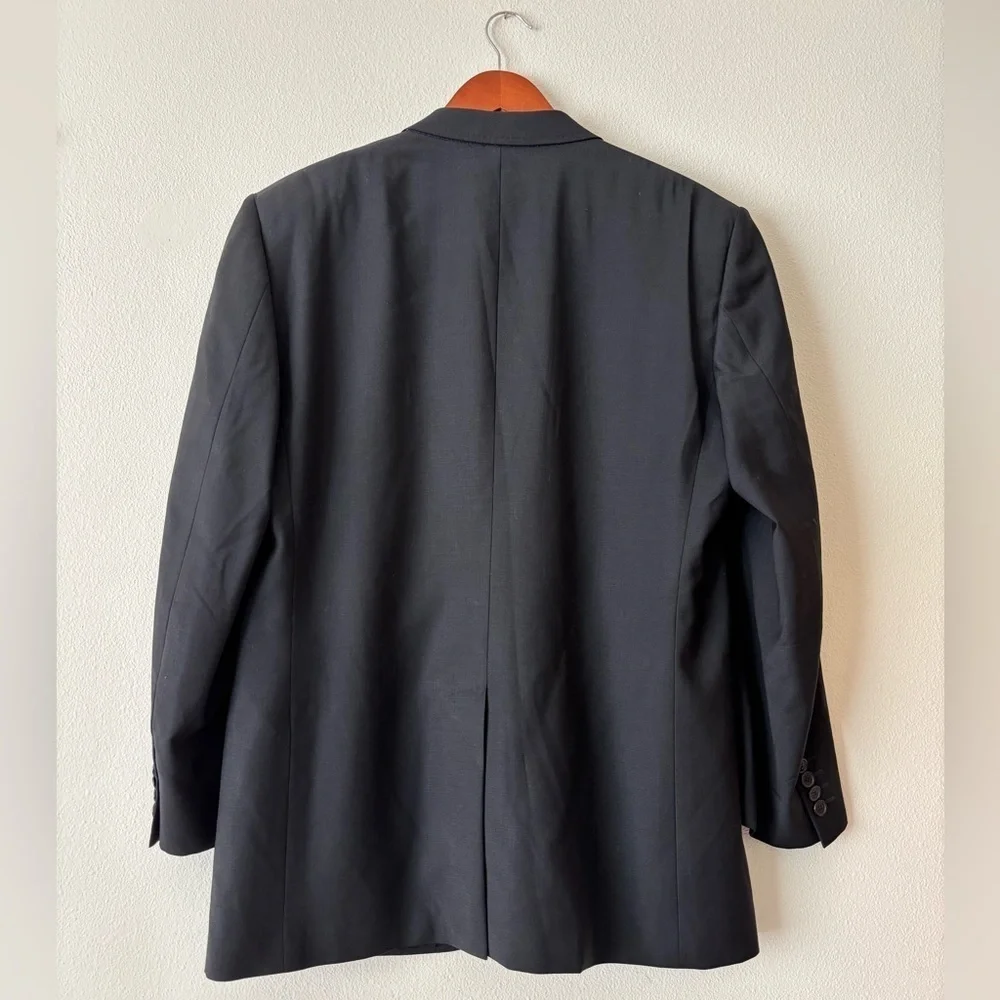 Dolce & Gabbana Men’s Black Wool Blazer Suit Jacket Size 52 IT/ 42 US